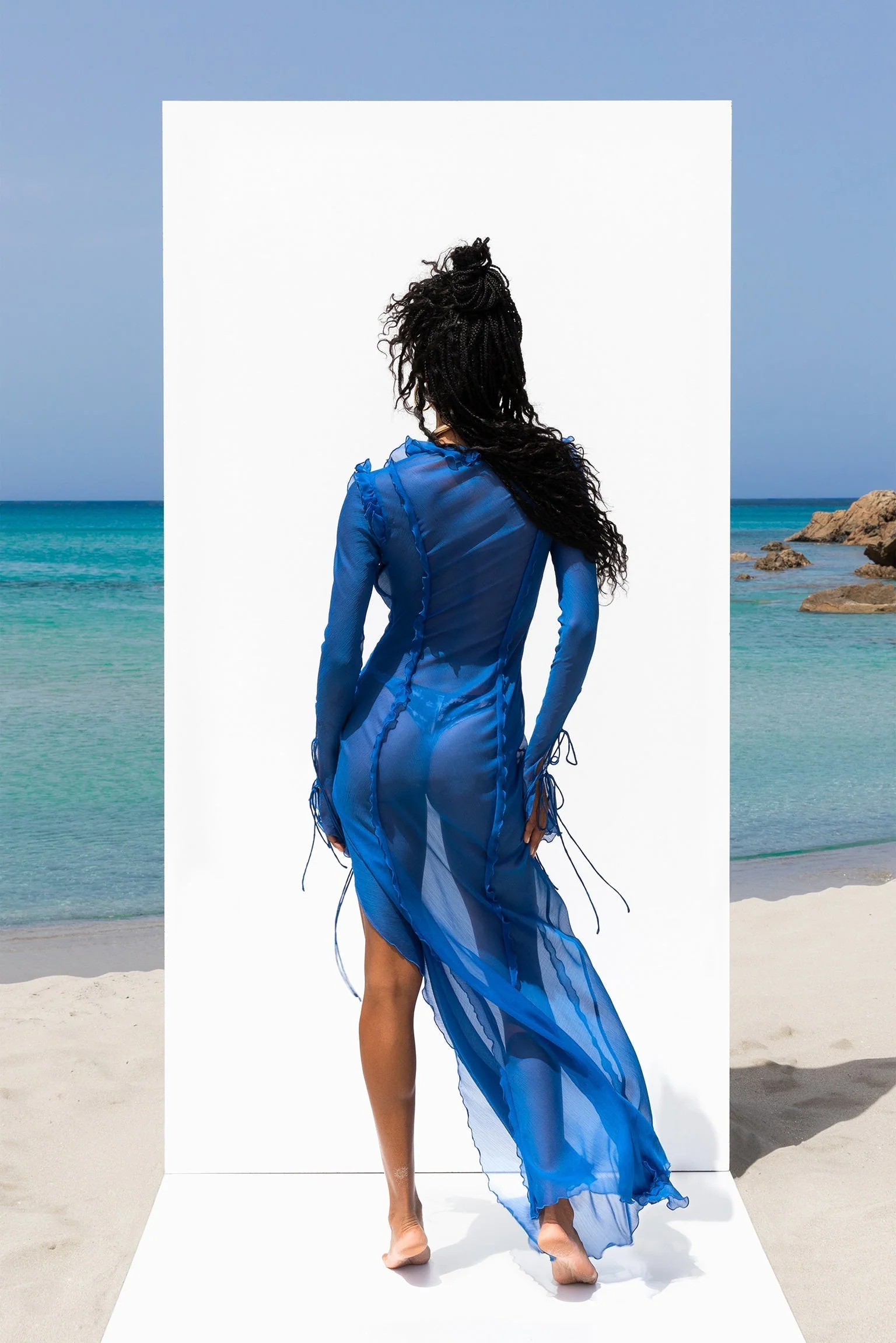 Farretti Dress Blue - Image 2